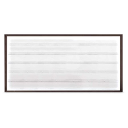 United Visual Products Single Door Radius Corkboard, 18"X24", S UV8000-SATIN-CLOUD